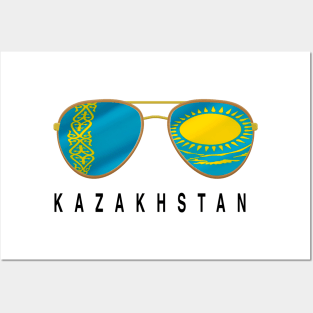 Kazakhstan Sunglasses, Kazakhstan Flag, Kazakhstan gift ,  Kazakhstani , Posters and Art